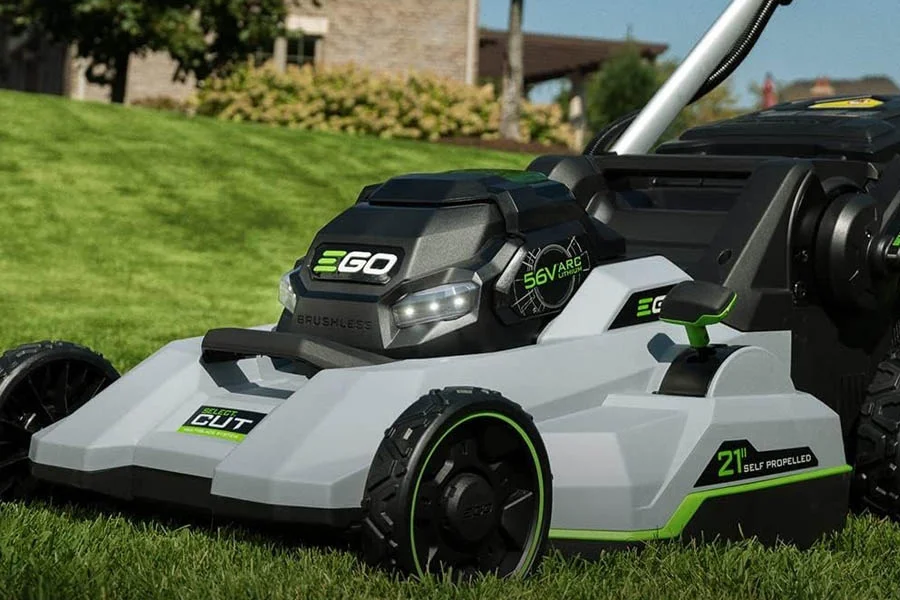 lithium ion battery powered lawn mowers