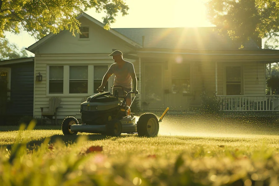 electric walk behind mower